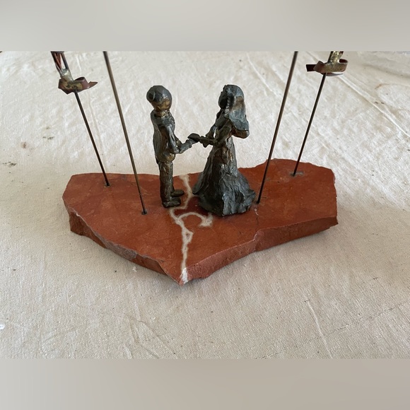 Vintage Gary Rosenthal Jewish Wedding Sculpture - Picture 3 of 4